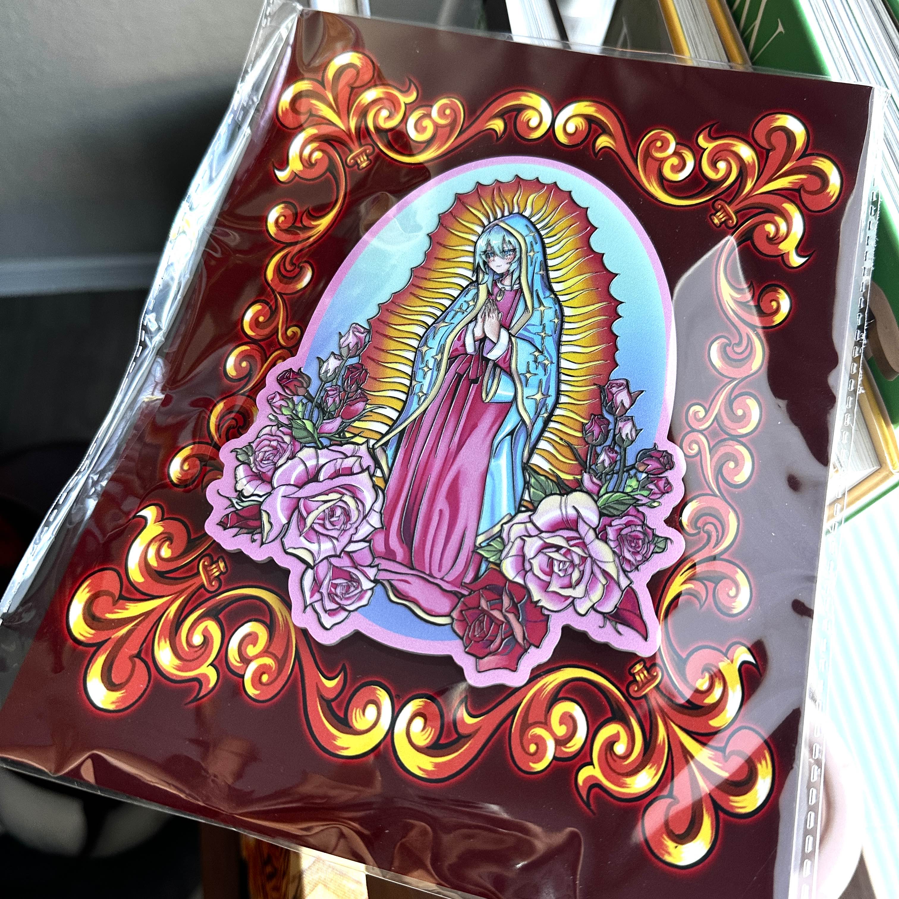 Kawaii Mary Velcro Acrylic Patch