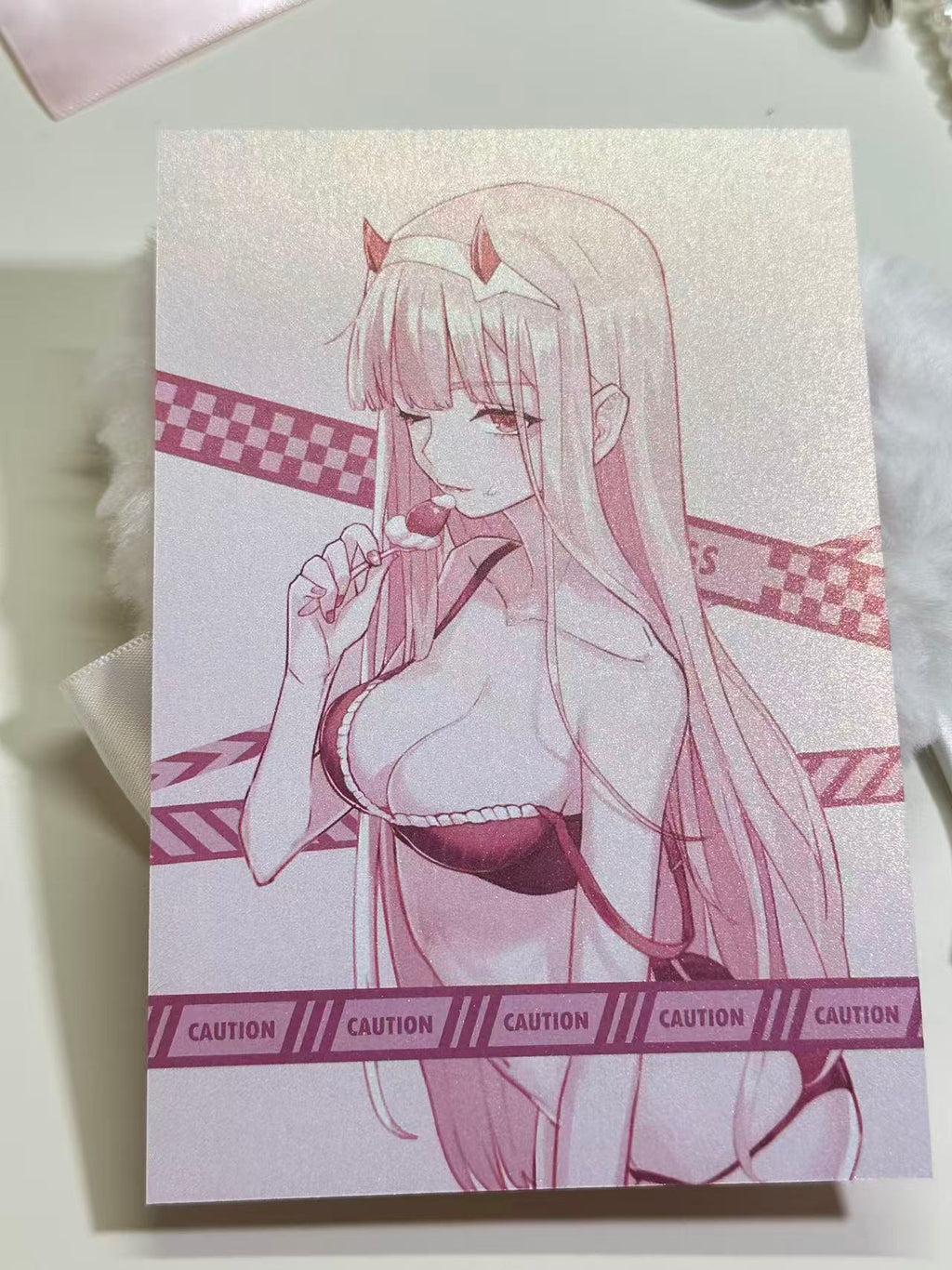 Zero Two Cake Postcard