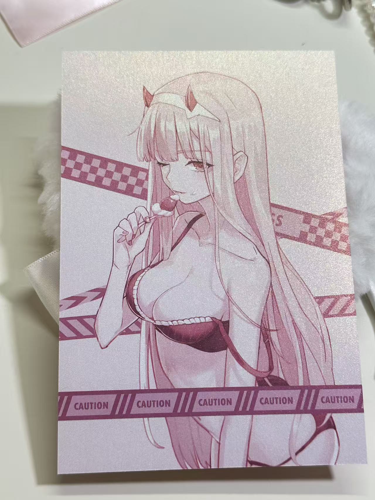 Zero Two Cake Postcard