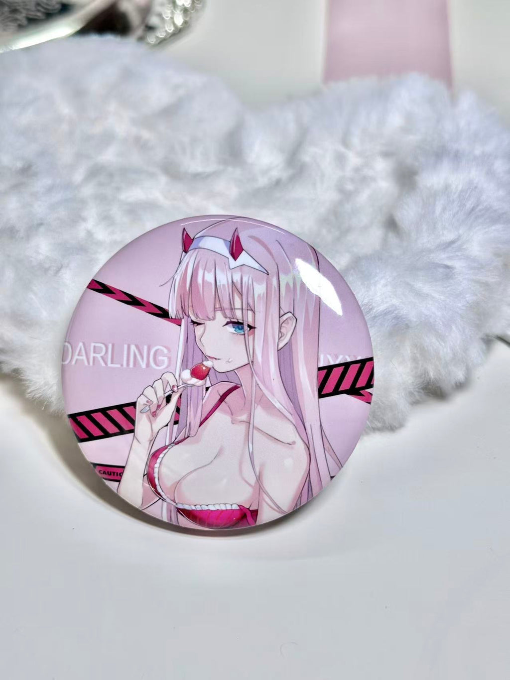 Zero Two Cake Can Badge/Button