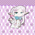 Chibi Frieren Smooch Vinyl Sticker