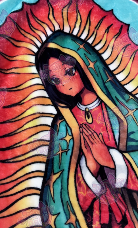 Kawaii GUADALUPE Fleece Blanket