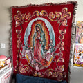 Kawaii Guadalupe Cotton Woven Tapestry/Blanket (PRE-ORDER)