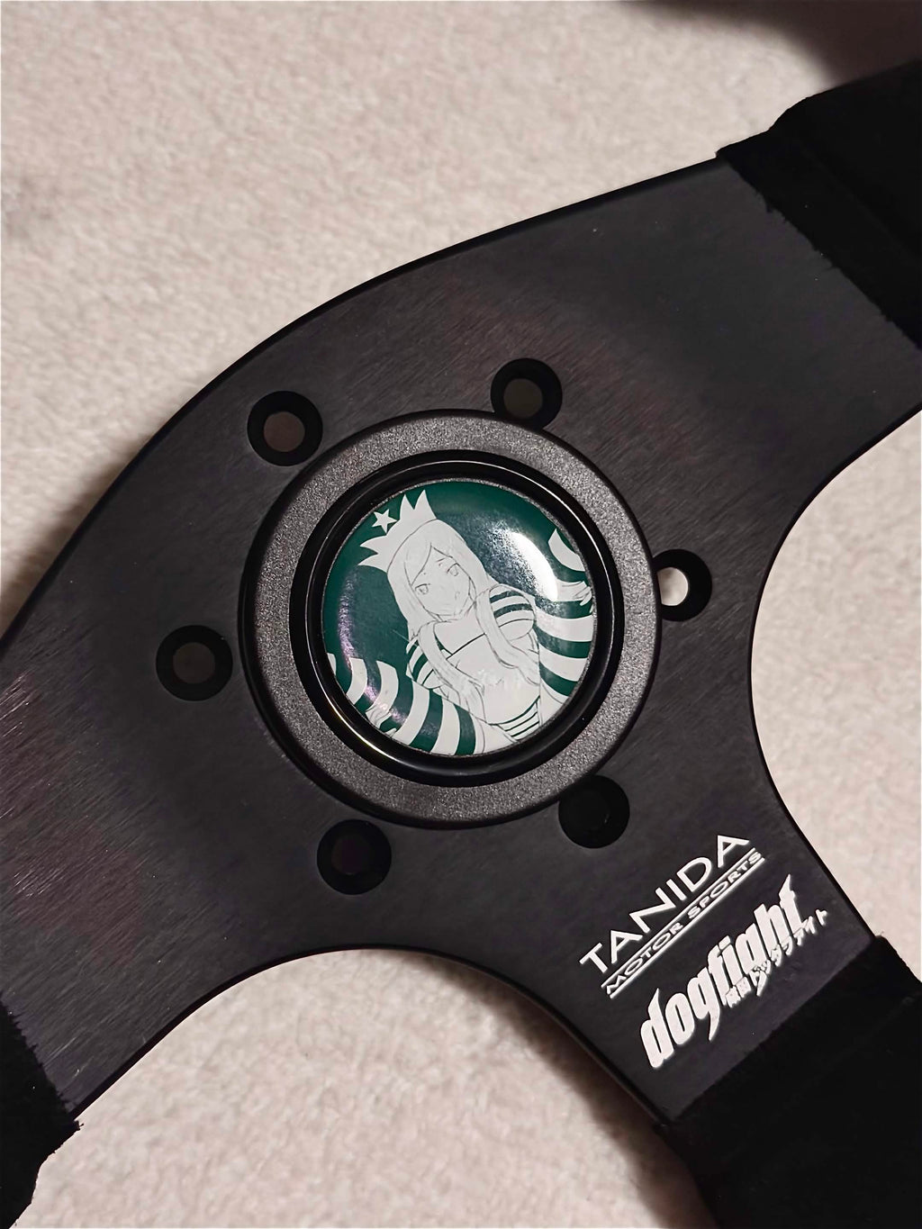 Coffee Waifu Horn Buttons (PRE-ORDER)