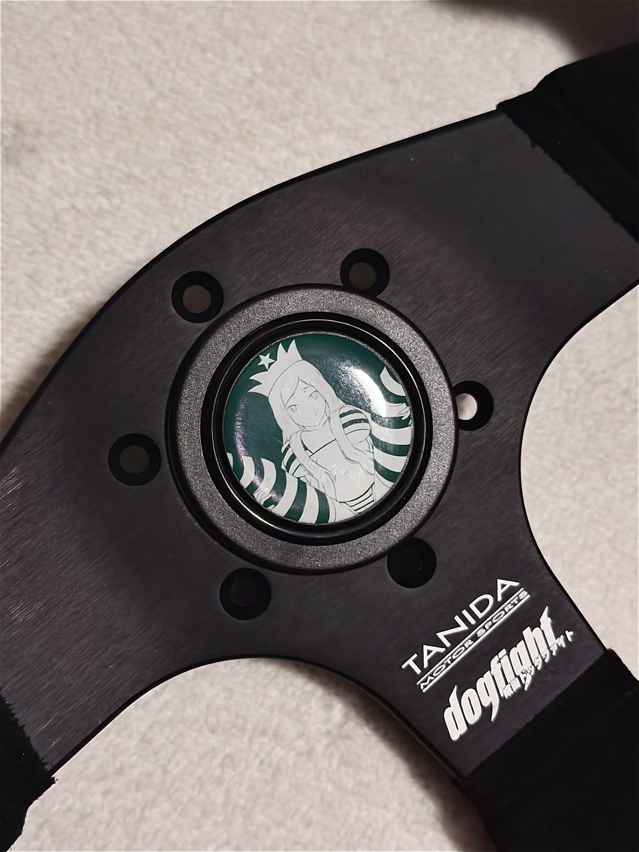 Coffee Waifu Horn Buttons (PRE-ORDER)