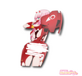 Squish Behind Zero Two Vinyl Sticker