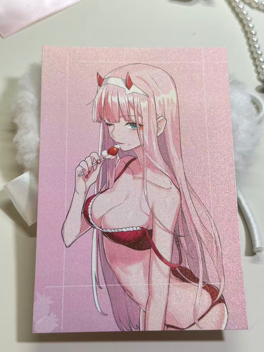 Zero Two Cake Postcard