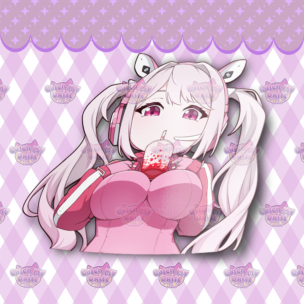 Chibi Boba Alice Vinyl Sticker