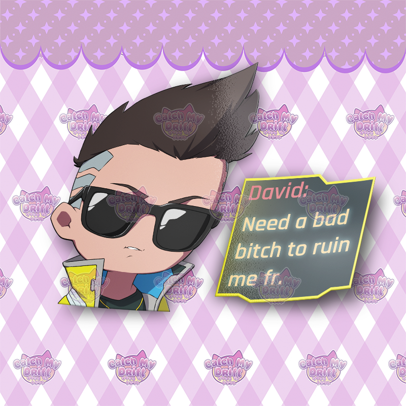 David Corner Peek Vinyl Sticker