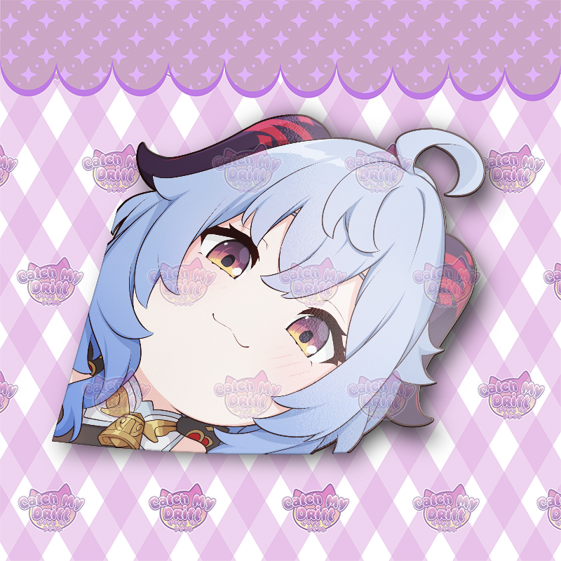 Ganyu Corner Peek Vinyl Sticker