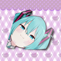 Smug Miku Corner Peek Vinyl Sticker