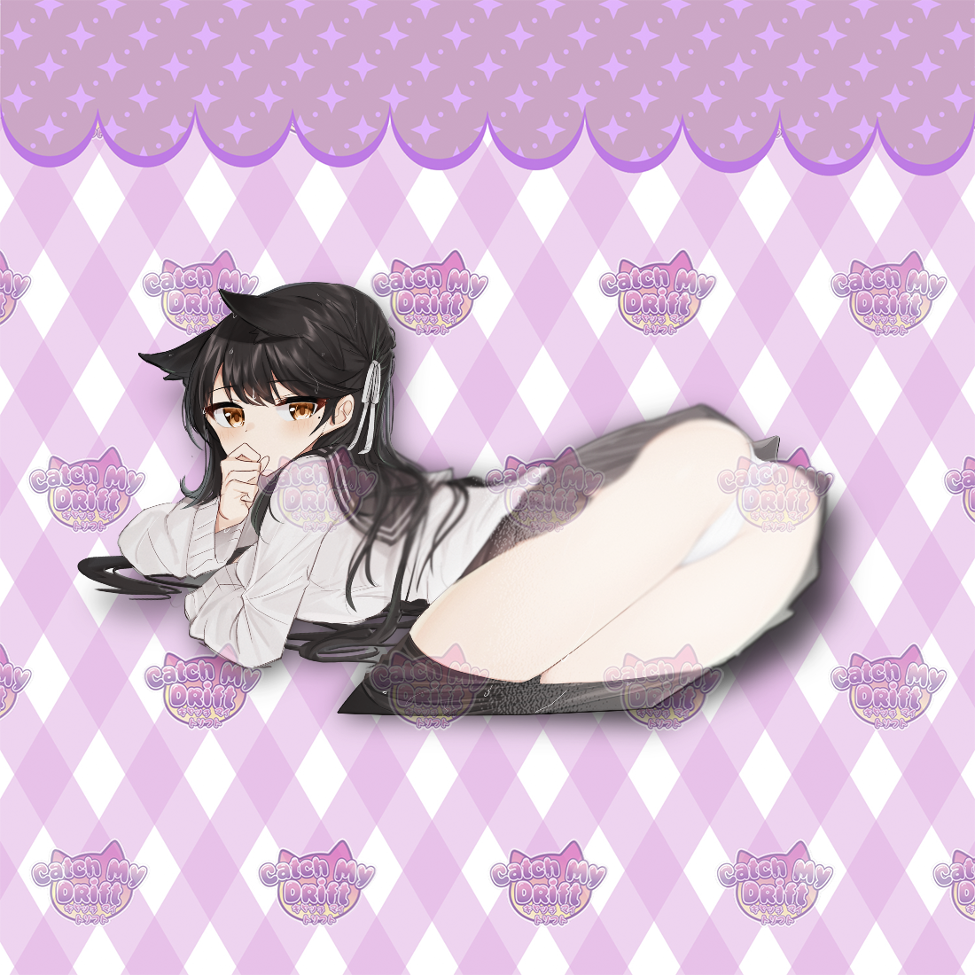 School Girl Atago Vinyl Sticker