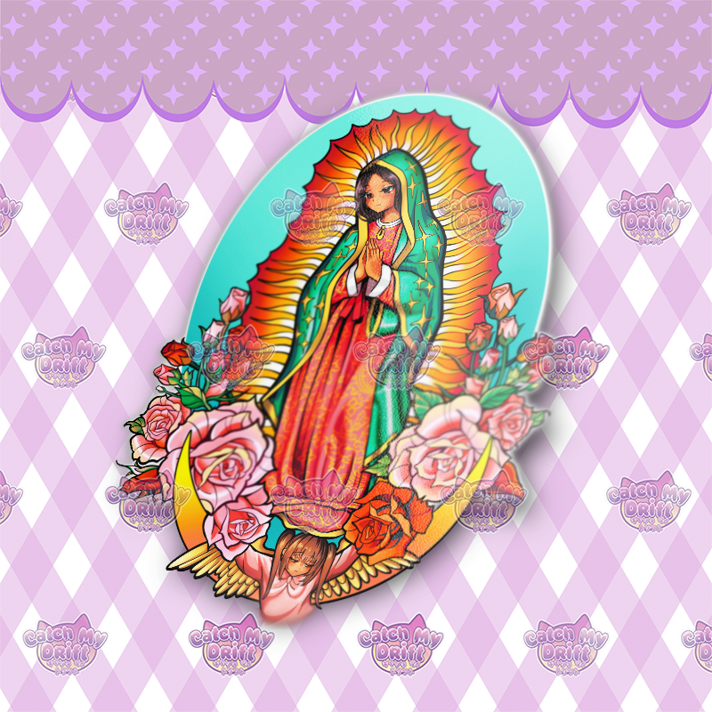 Kawaii Guadalupe Vinyl Sticker