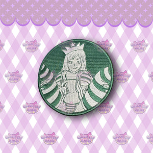 Coffee Waifu Embroidered Patch
