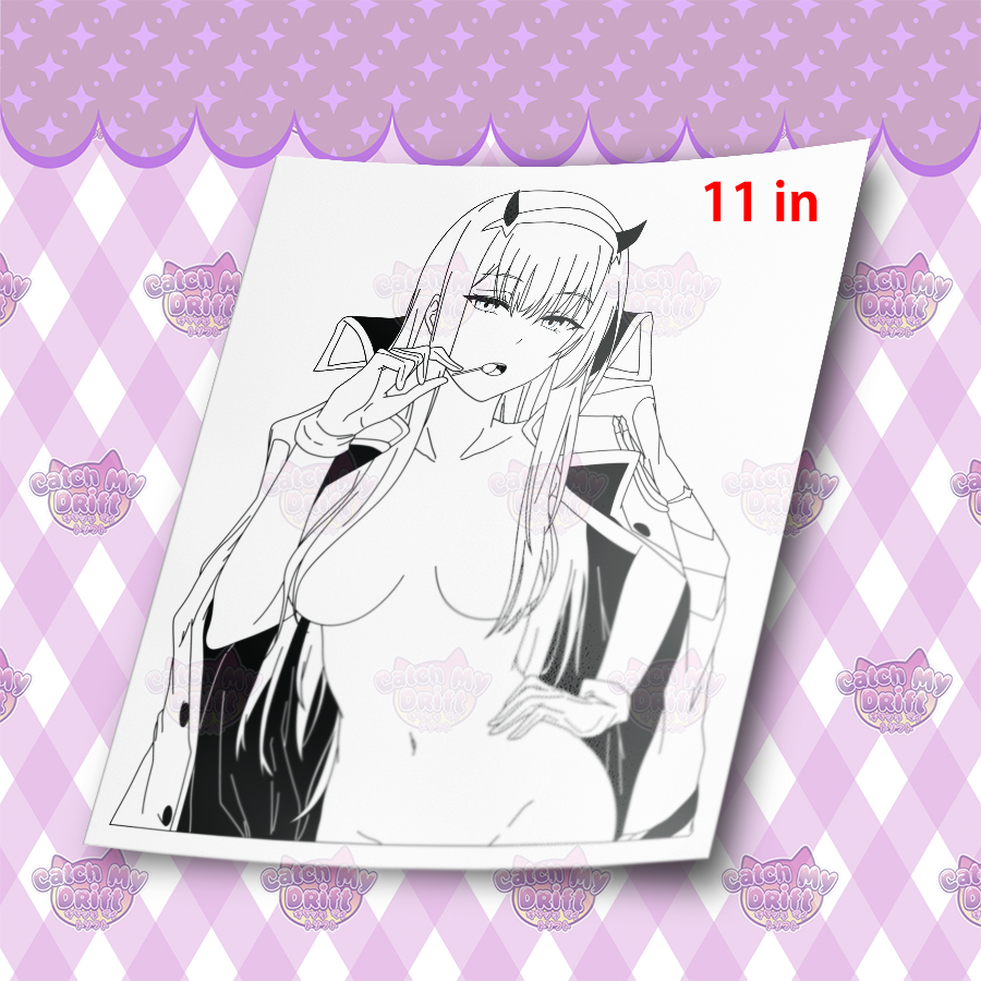 Big Zero Two Uniform Vinyl Cut Decal