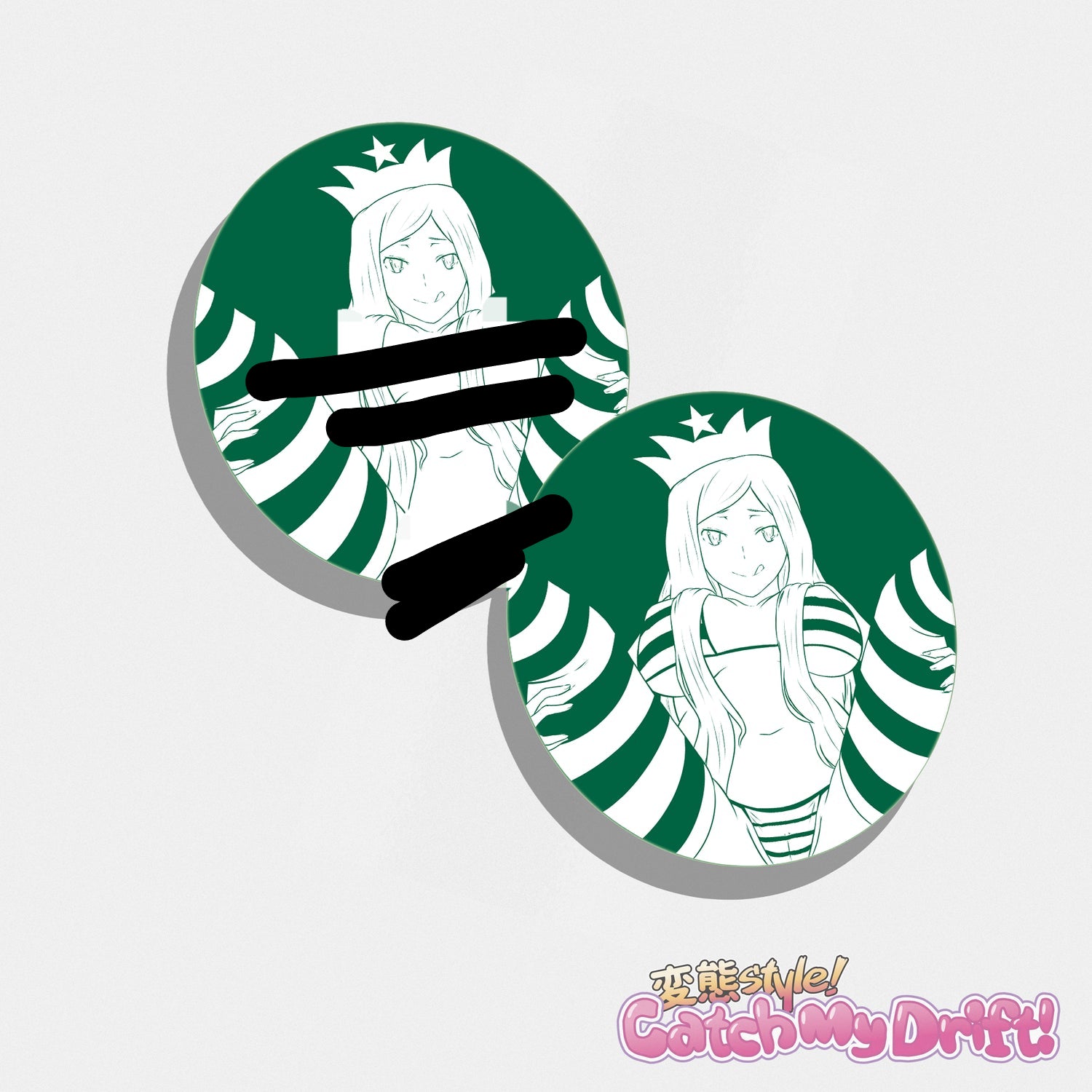 Coffee Waifu Vinyl Sticker