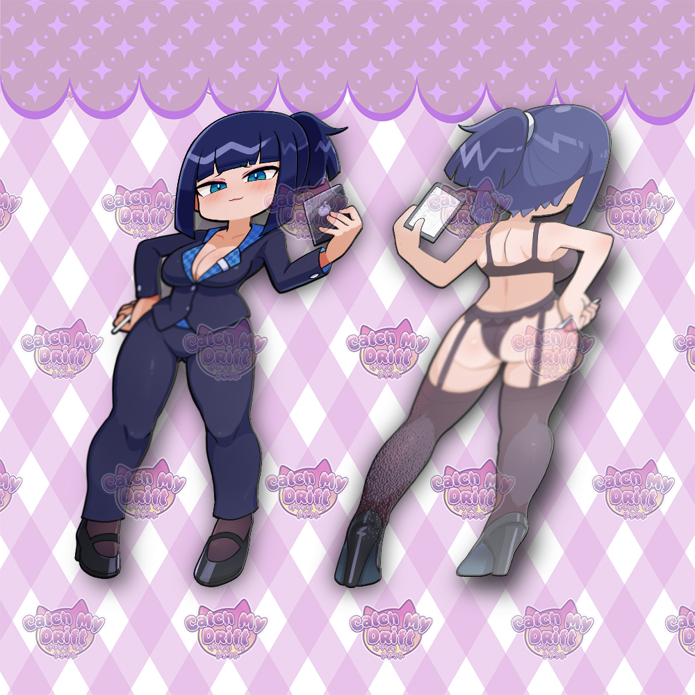 Lingerie Meme Double-Sided Reverse Sticker