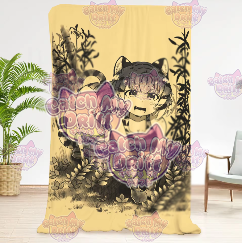 Prozac Tiger Fleece Blanket