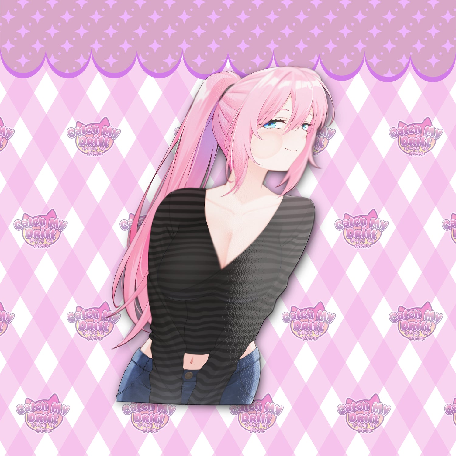Squish Shikimori Vinyl Sticker