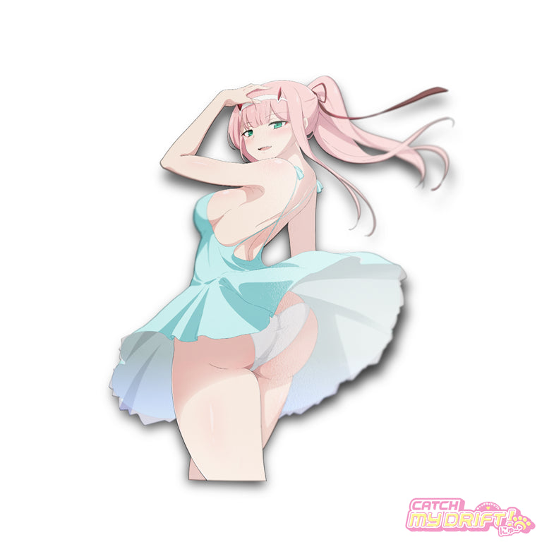 Summer Zero Two Vinyl Sticker