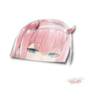 Zero Two Peeker Vinyl Sticker