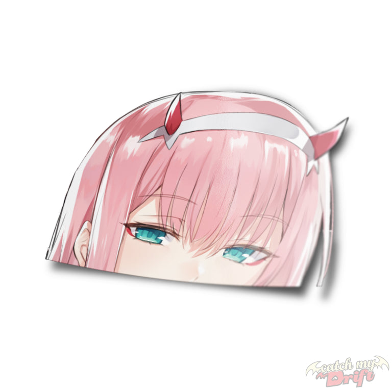 Zero Two Peeker Vinyl Sticker