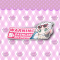 Warning Any@ Vinyl Sticker