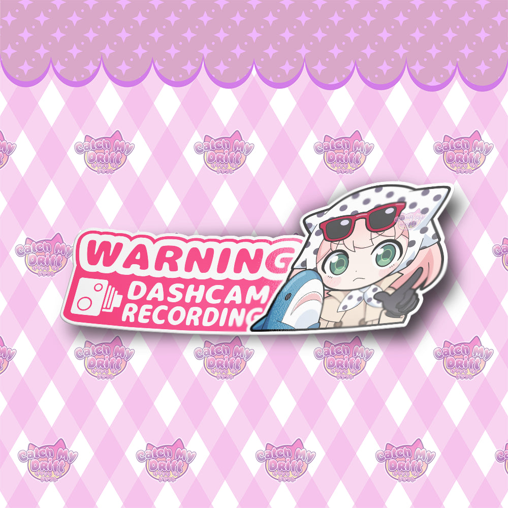 Warning Any@ Vinyl Sticker