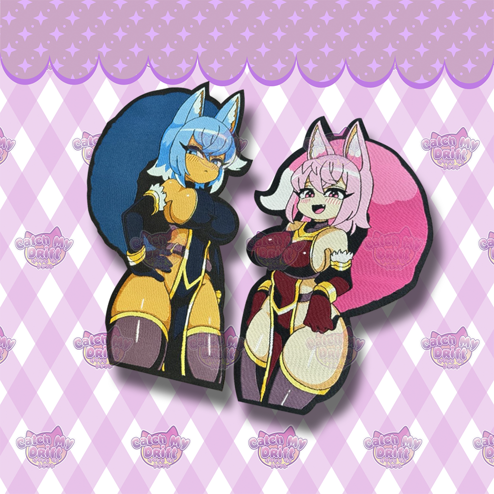 Wolf Girls Woven Velcro Patch Set